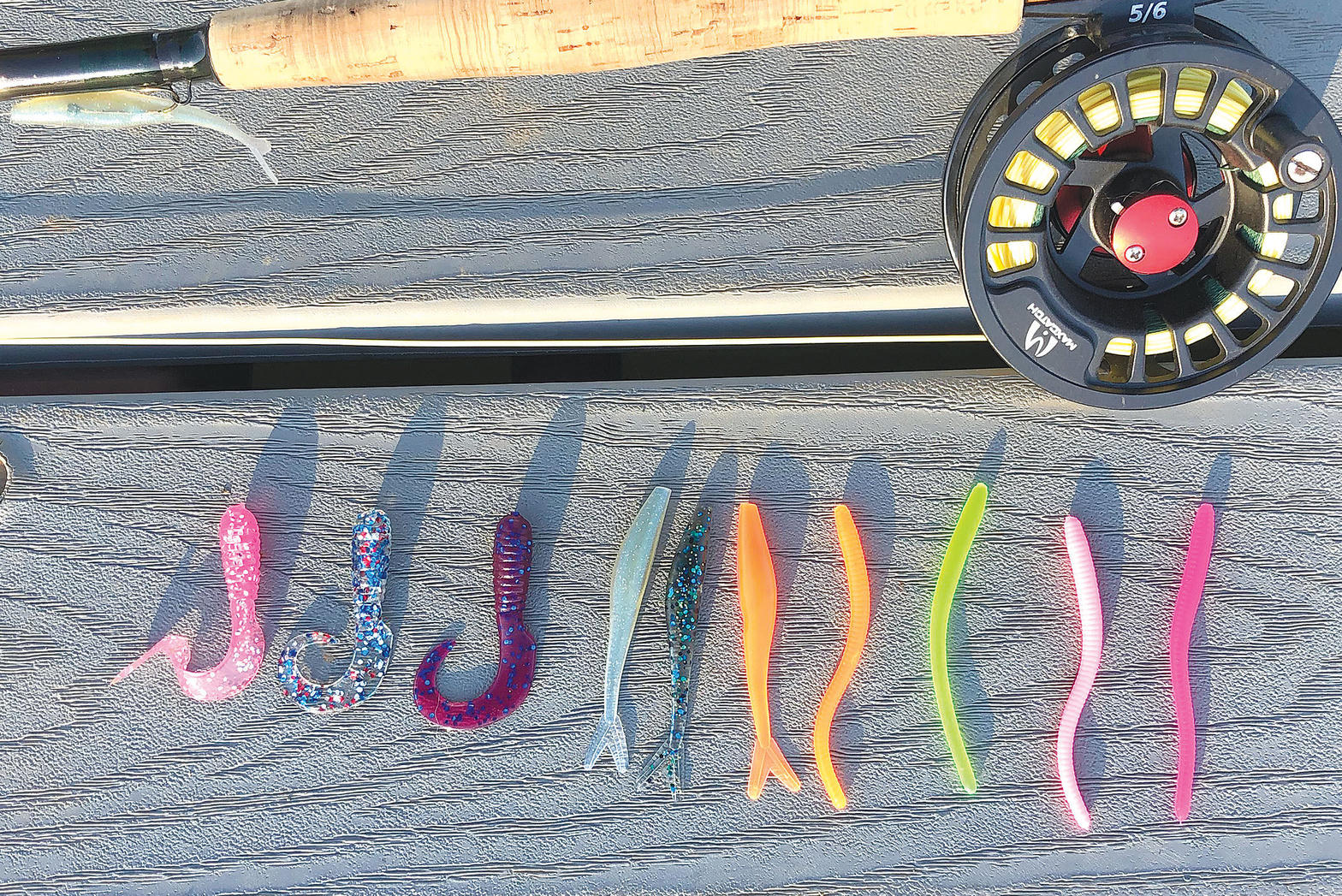 Soft plastic grubs and worms