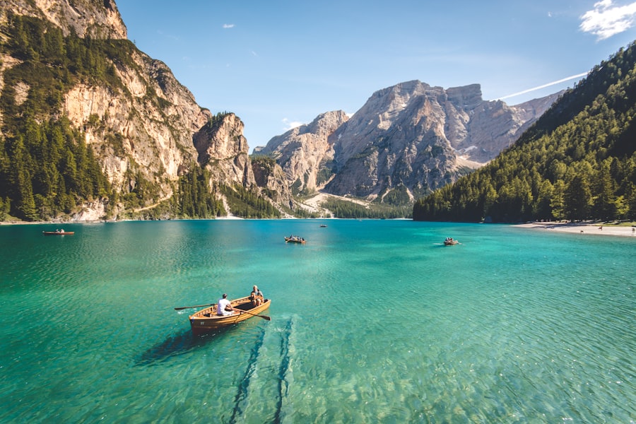 Calm freshwater lake