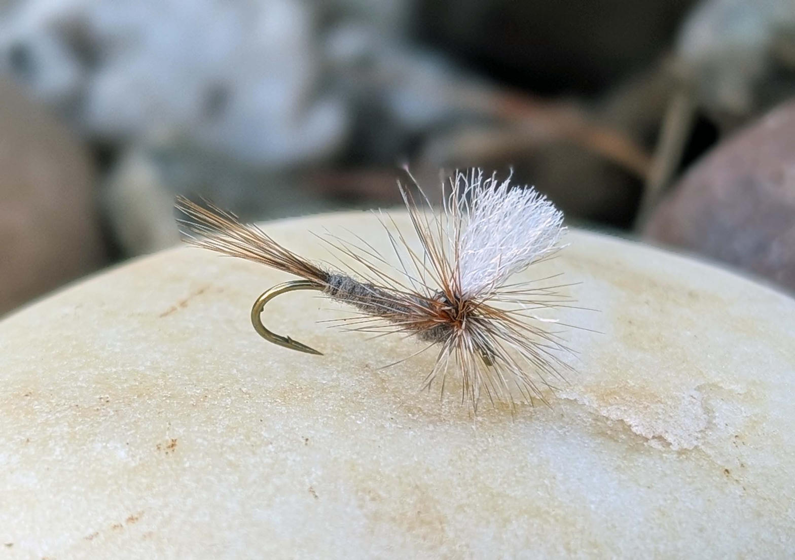 Small dry fly for a light rod